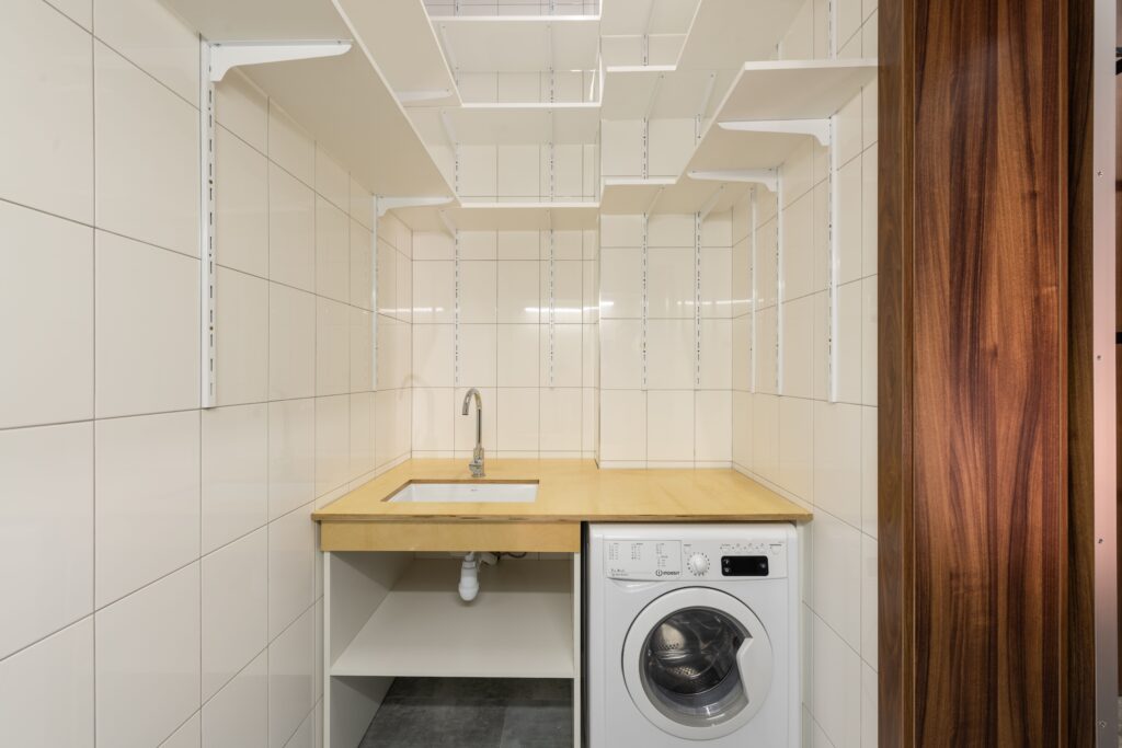 Over Washer and Dryer Shelf: Ideas & DIY Storage Tips